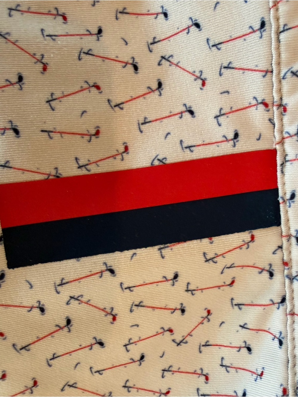 Mens Rhoback Small Performance Polo Shirt - Preppy Golf Club Print💙❤️ - Picture 5 of 5